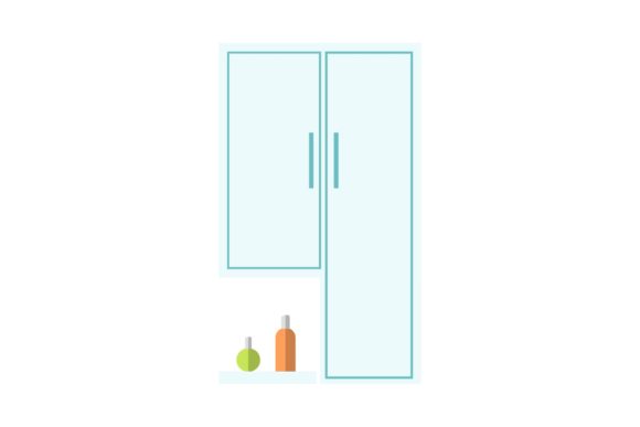 Bathroom Cabinet Illustrations Vectors for Graphics