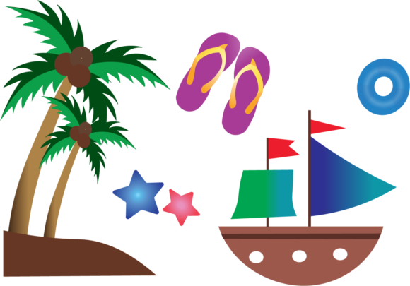 Beach Set Illustrations Vector: A Designer's Review
