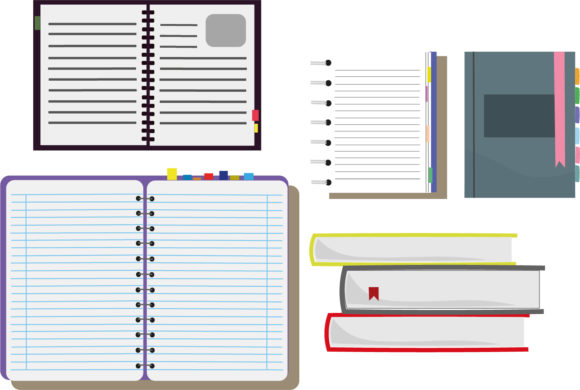 Books Set Design Vector: Graphics & Illustrations Review