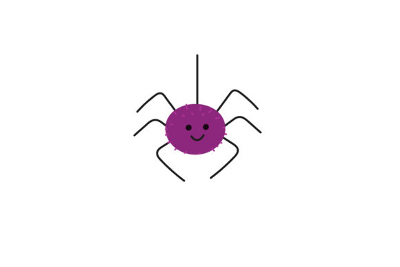 Cute Spider Halloween Illustrations: Graphics for Designers