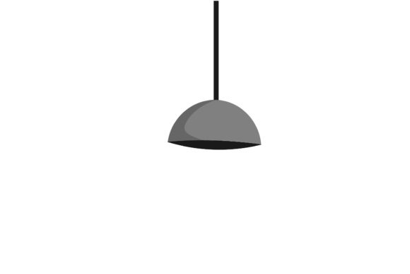 Living Room Lamp Gray Illustrations for Commercial Graphics