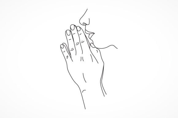 Pray Line Drawing Illustrations: Graphics and Illustrations for Digital Sellers