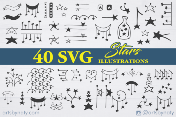 Stars with 40 Illustrations Bundle: Graphics That Elevate Branding