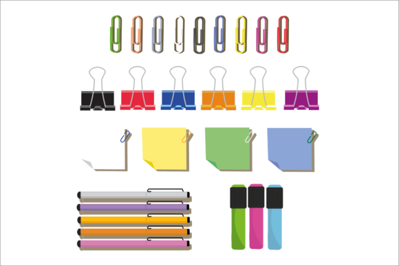 Stationary Set Illustrations Vector for Brand Graphics