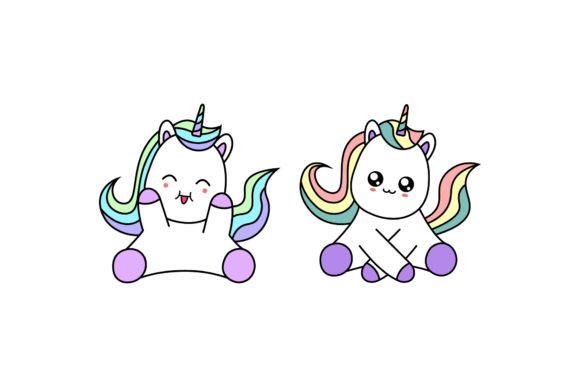 Unicorn Illustrations Kawaii Designs Set Review