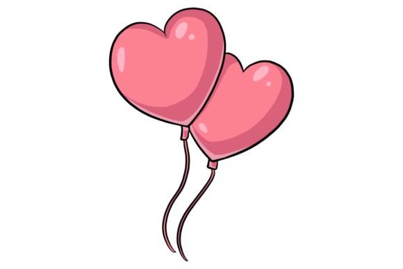 Valentine Heart Balloons Illustrations: A Designer's Review